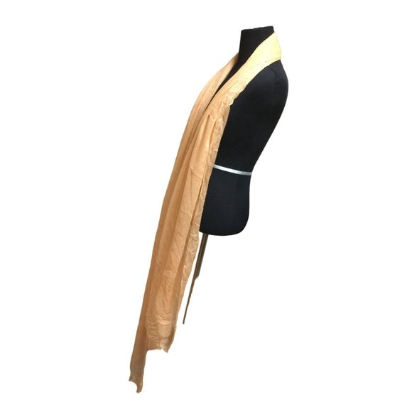 Womens One Size Fits All Extra Long Orange Scarf - Picture 2 of 2